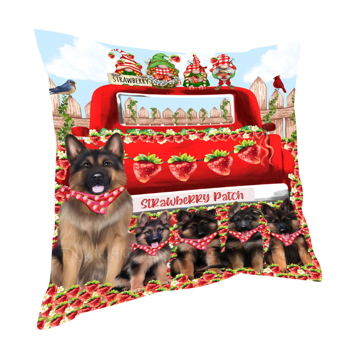 German Shepherd Pillow, Explore a Variety of Personalized Designs, Custom, Throw Pillows Cushion for Sofa Couch Bed, Dog Gift for Pet Lovers