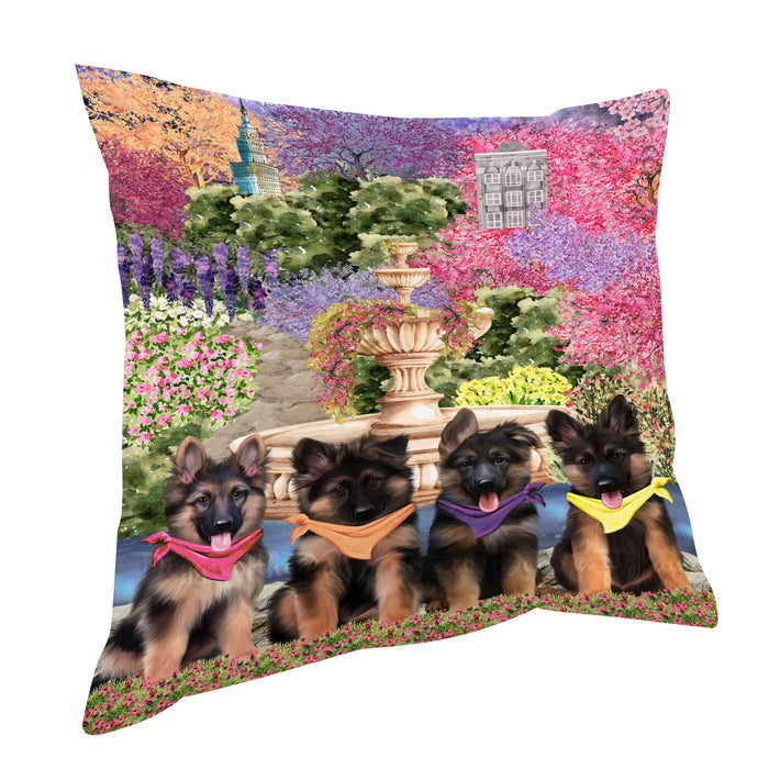 German Shepherd Pillow, Cushion Throw Pillows for Sofa Couch Bed, Explore a Variety of Designs, Custom, Personalized, Dog and Pet Lovers Gift