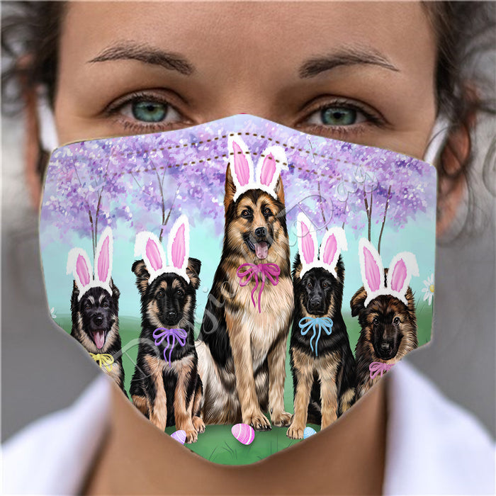 Easter Holiday German Shepherd Dogs Face Mask FM49603