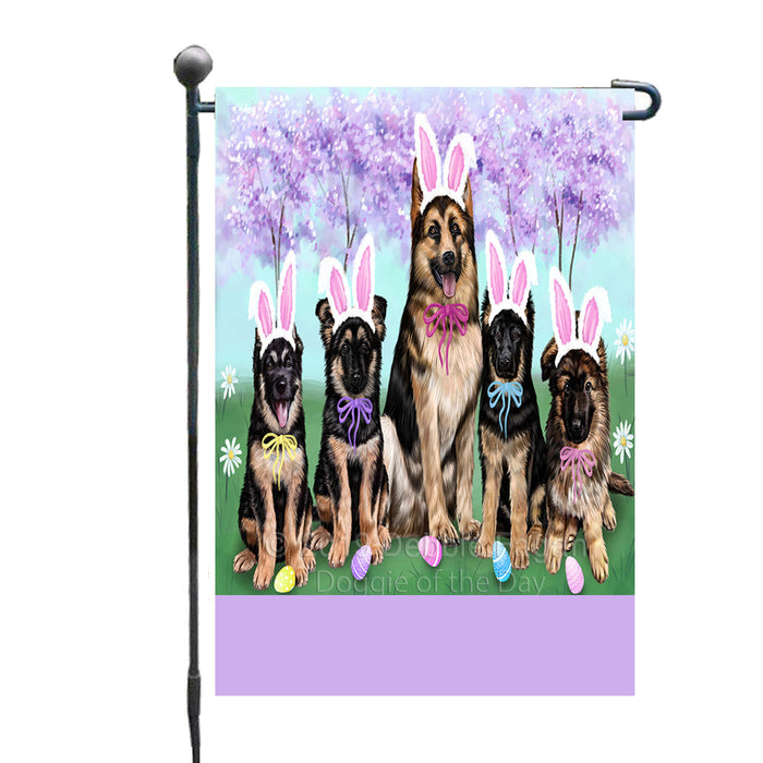 Personalized Easter Holiday German Shepherd Dogs Custom Garden Flags GFLG-DOTD-A58865