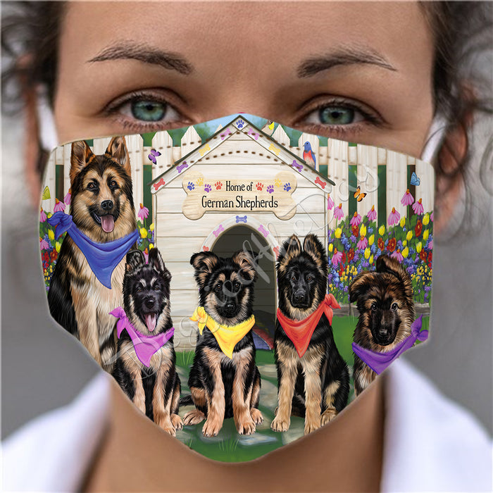 Spring Dog House German Shepherd Dogs Face Mask FM48800