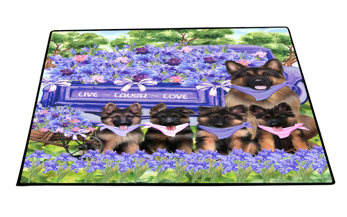 German Shepherd Floor Mats and Doormat: Explore a Variety of Designs, Custom, Anti-Slip Welcome Mat for Outdoor and Indoor, Personalized Gift for Dog Lovers