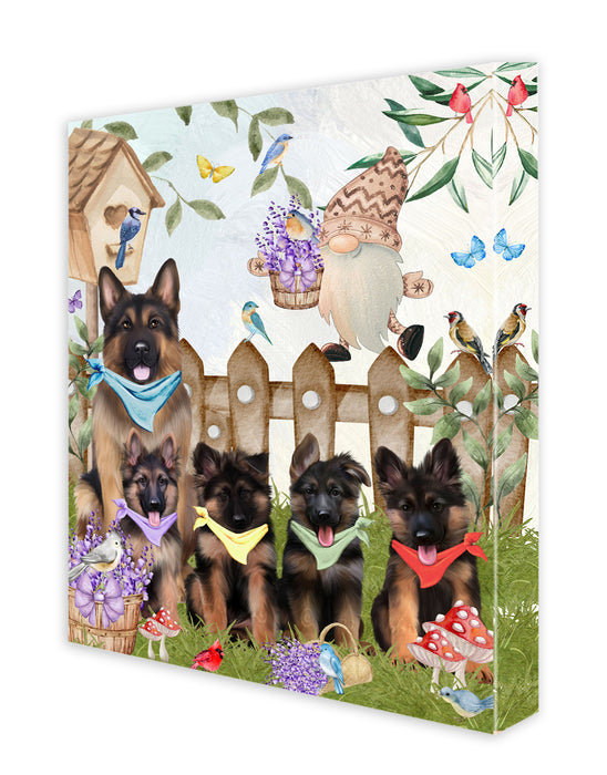 German Shepherd Canvas: Explore a Variety of Designs, Personalized, Digital Art Wall Painting, Custom, Ready to Hang Room Decor, Dog Gift for Pet Lovers