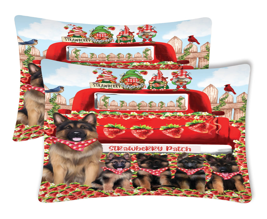 German Shepherd Pillow Case: Explore a Variety of Personalized Designs, Custom, Soft and Cozy Pillowcases Set of 2, Pet & Dog Gifts