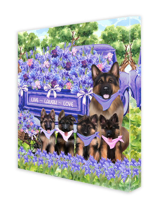 German Shepherd Canvas: Explore a Variety of Designs, Personalized, Digital Art Wall Painting, Custom, Ready to Hang Room Decor, Dog Gift for Pet Lovers