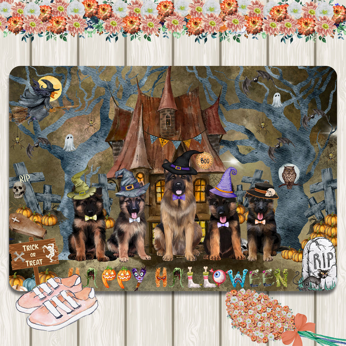 German Shepherd Area Rug and Runner: Explore a Variety of Designs, Personalized, Custom, Halloween Indoor Floor Carpet Rugs for Home and Living Room, Pet Gift for Dog Lovers