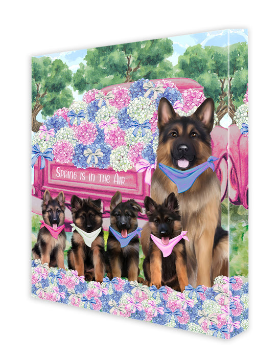German Shepherd Canvas: Explore a Variety of Personalized Designs, Custom, Digital Art Wall Painting, Ready to Hang Room Decor, Gift for Dog and Pet Lovers