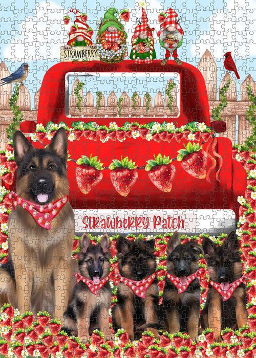 German Shepherd Jigsaw Puzzle, Interlocking Puzzles Games for Adult, Explore a Variety of Designs, Personalized, Custom, Gift for Pet and Dog Lovers