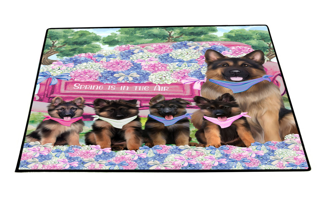 German Shepherd Floor Mat: Explore a Variety of Designs, Custom, Personalized, Anti-Slip Door Mats for Indoor and Outdoor, Gift for Dog and Pet Lovers