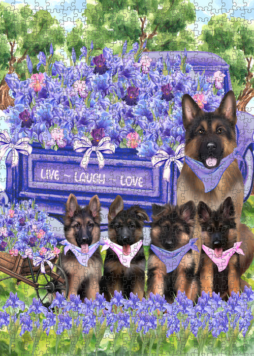 German Shepherd Jigsaw Puzzle: Explore a Variety of Personalized Designs, Interlocking Puzzles Games for Adult, Custom, Dog Lover's Gifts