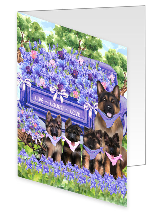 German Shepherd Greeting Cards & Note Cards, Explore a Variety of Custom Designs, Personalized, Invitation Card with Envelopes, Gift for Dog and Pet Lovers