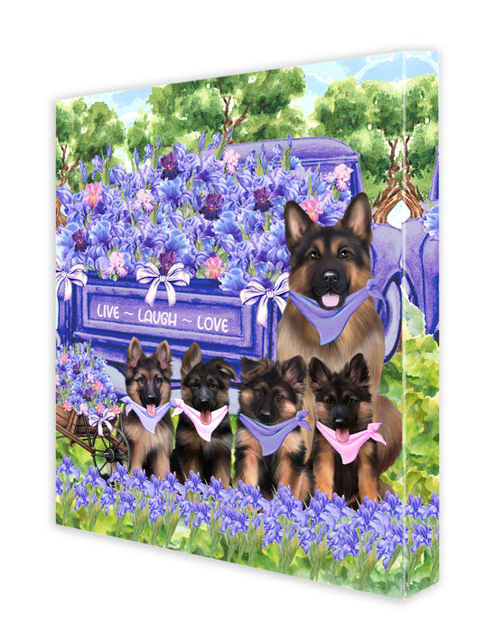 German Shepherd Canvas: Explore a Variety of Designs, Digital Art Wall Painting, Personalized, Custom, Ready to Hang Room Decoration, Gift for Pet & Dog Lovers