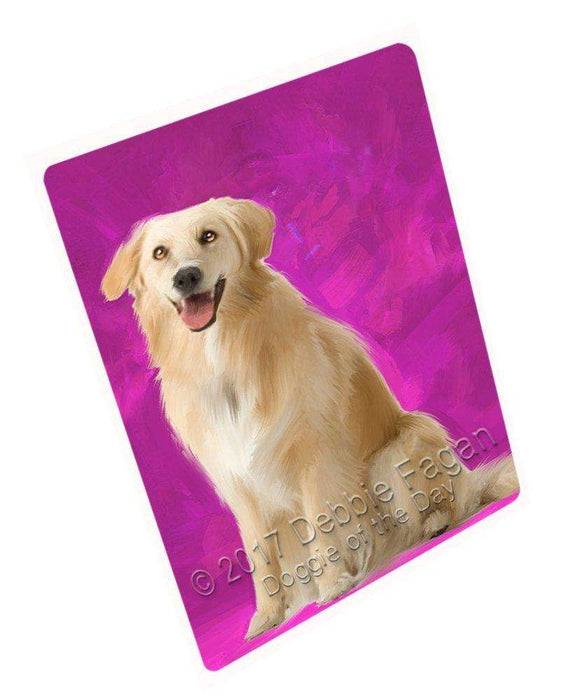 Golden Retriever Dog Art Portrait Print Woven Throw Sherpa Plush Fleece Blanket D345