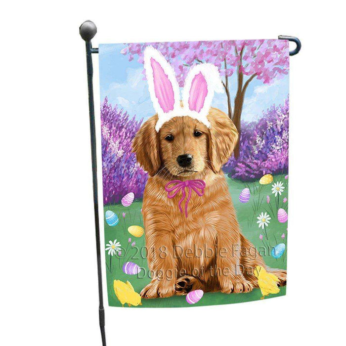 Golden Retriever Dog Easter Holiday Garden Flag GFLG49061