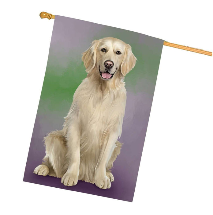 Golden Retriever Dog House Flag FLG48262