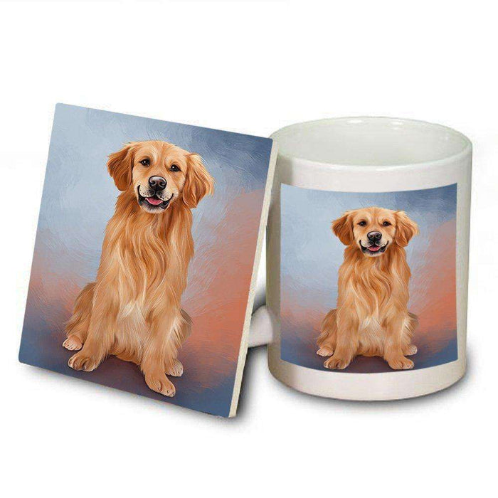 Golden Retriever Dog Mug and Coaster Set MUC48308