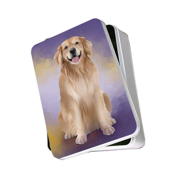 Golden Retriever Dog Photo Storage Tin PITN48313