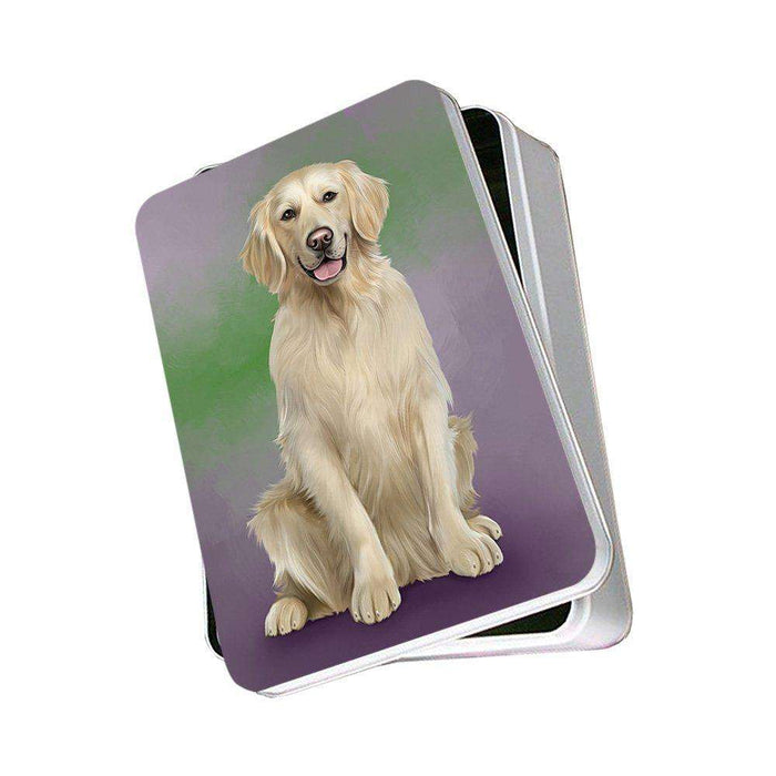 Golden Retriever Dog Photo Storage Tin PITN48315