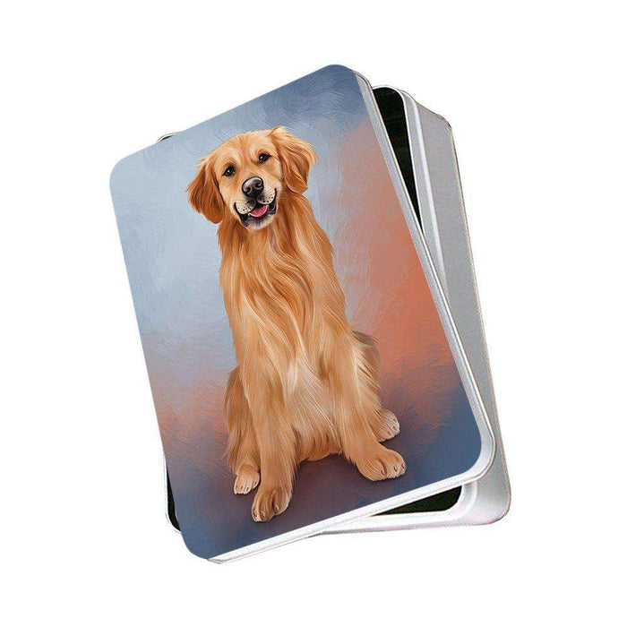 Golden Retriever Dog Photo Storage Tin PITN48316