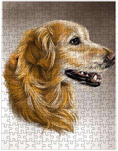 Golden Retriever Dog Puzzle with Photo Tin D179
