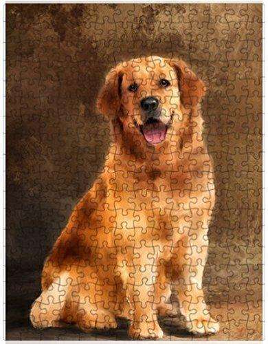 Golden Retriever Dog Puzzle with Photo Tin