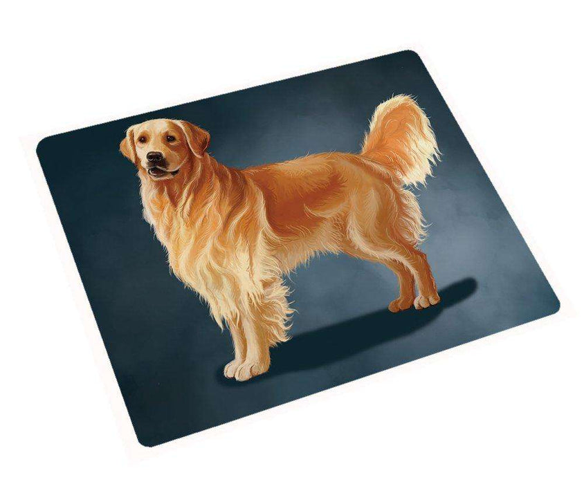 Golden Retriever Dog Tempered Cutting Board