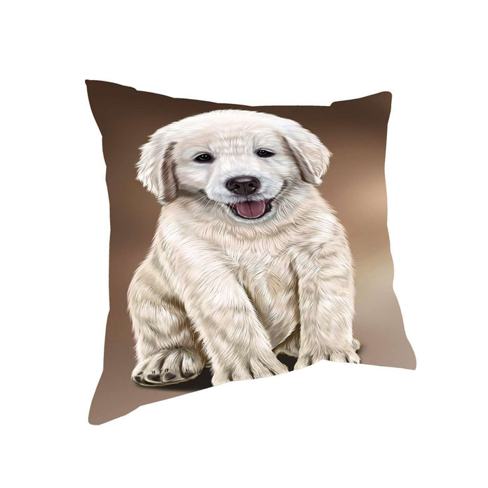Golden Retriever Dog Throw Pillow