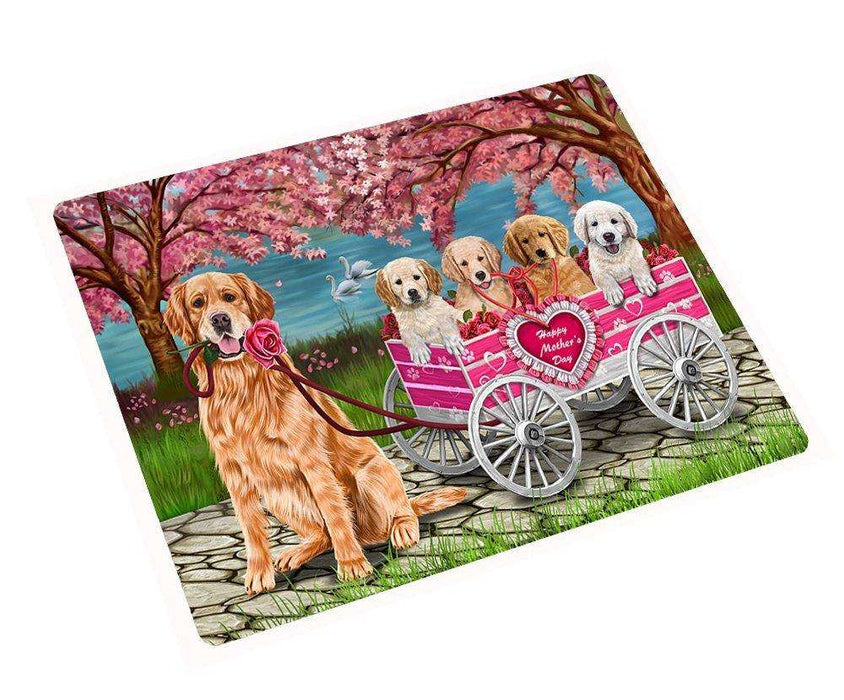 Golden Retriever Mother's Day Dog Large Refrigerator / Dishwasher Magnet 11.5" x 17.6"