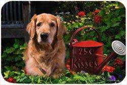 Golden Retriever Tempered Cutting Board 25 Cent Kisses