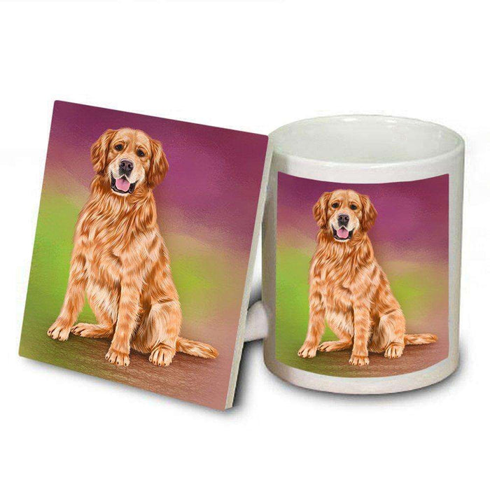 Golden Retrievers Adult Dog Mug and Coaster Set