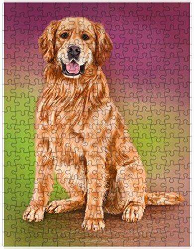 Golden Retrievers Adult Dog Puzzle with Photo Tin