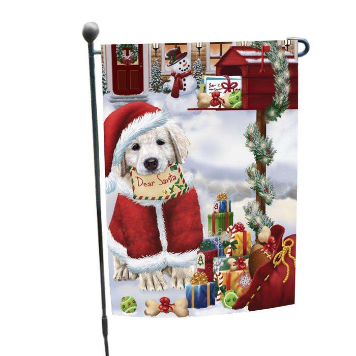 Golden Retrievers Dear Santa Letter Christmas Holiday Mailbox Dog Garden Flag