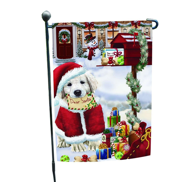 Golden Retrievers Dear Santa Letter Christmas Holiday Mailbox Dog Garden Flag