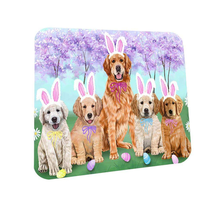 Golden Retrievers Dog Easter Holiday Coasters Set of 4 CST49110