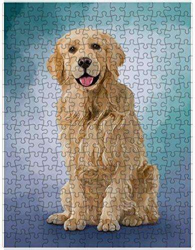 Golden Retrievers Dog Puzzle with Photo Tin D107