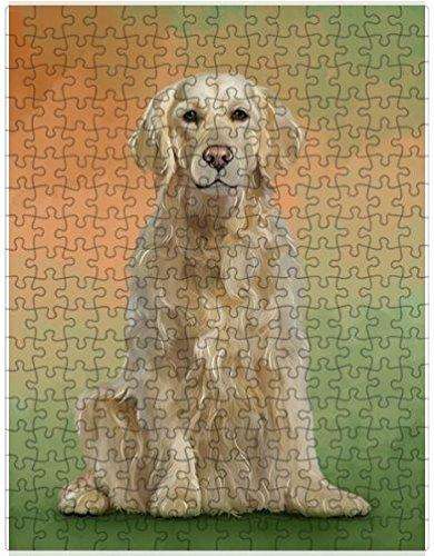 Golden Retrievers Dog Puzzle with Photo Tin D108