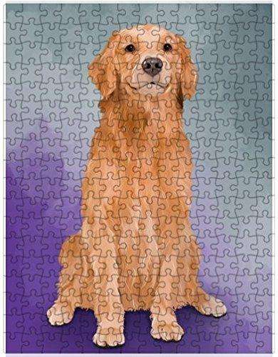 Golden Retrievers Dog Puzzle with Photo Tin D110