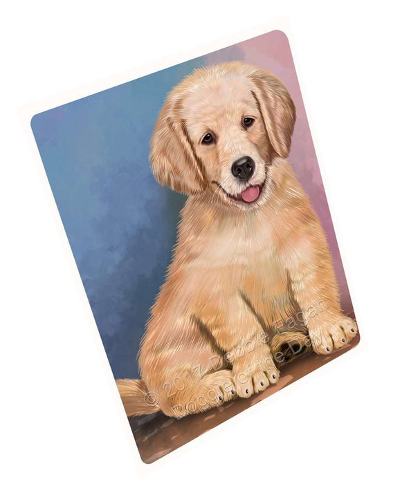 Golden Retrievers Puppy Dog Art Portrait Print Woven Throw Sherpa Plush Fleece Blanket