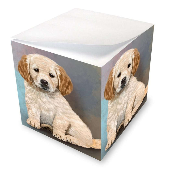 Golden Retrievers Puppy Dog Note Cube