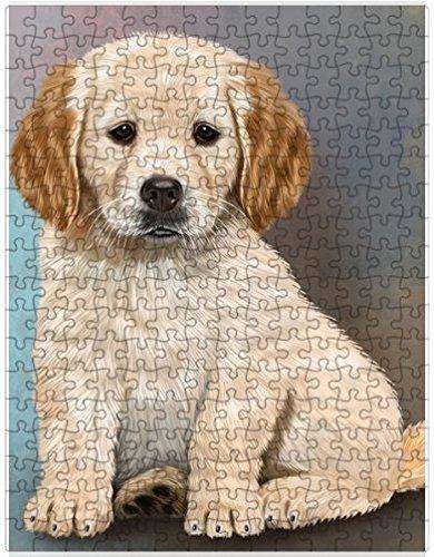 Golden Retrievers Puppy Dog Puzzle with Photo Tin