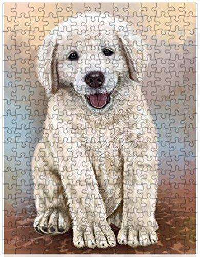 Golden Retrievers Puppy Dog Puzzle with Photo Tin