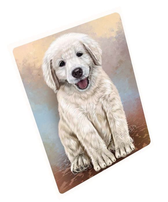 Golden Retrievers Puppy Dog Tempered Cutting Board
