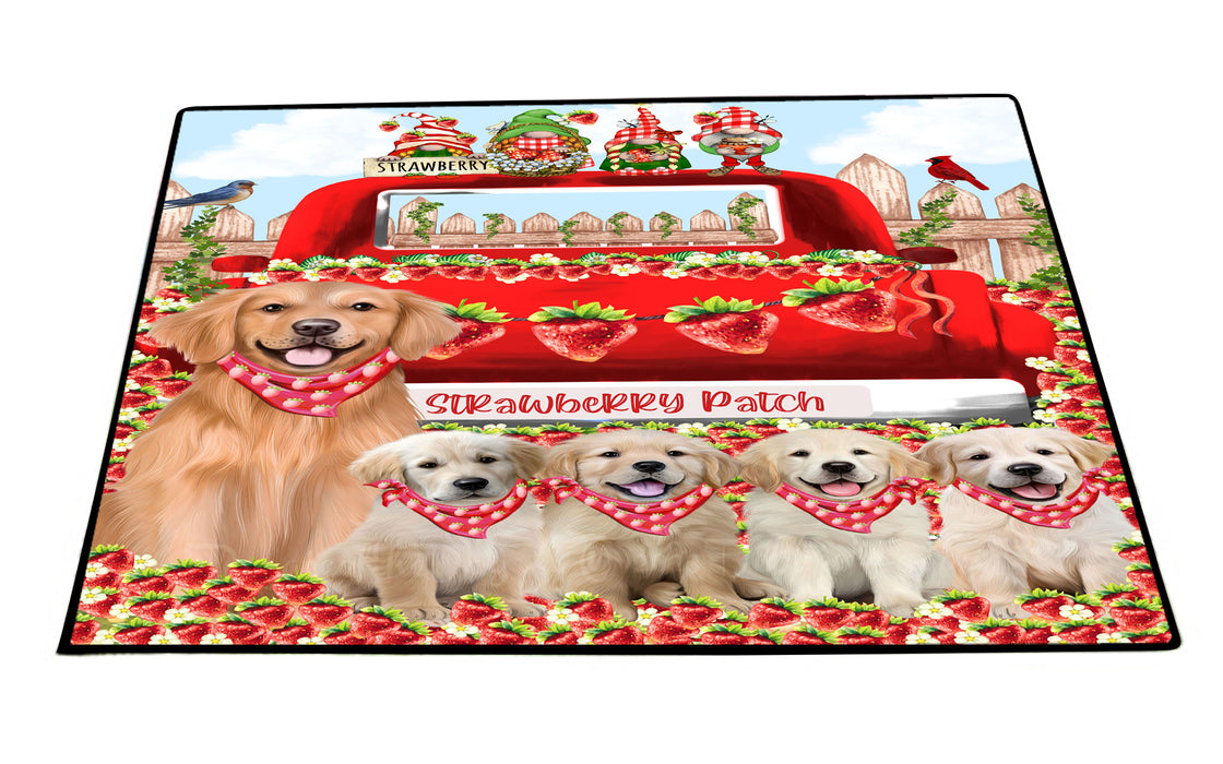 Golden Retriever Floor Mats and Doormat: Explore a Variety of Designs, Custom, Anti-Slip Welcome Mat for Outdoor and Indoor, Personalized Gift for Dog Lovers