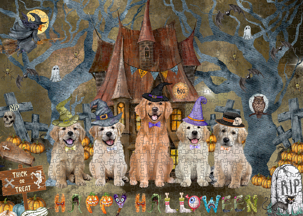 Golden Retriever Jigsaw Puzzle for Adult, Interlocking Puzzles Games, Personalized, Explore a Variety of Designs, Custom, Dog Gift for Pet Lovers