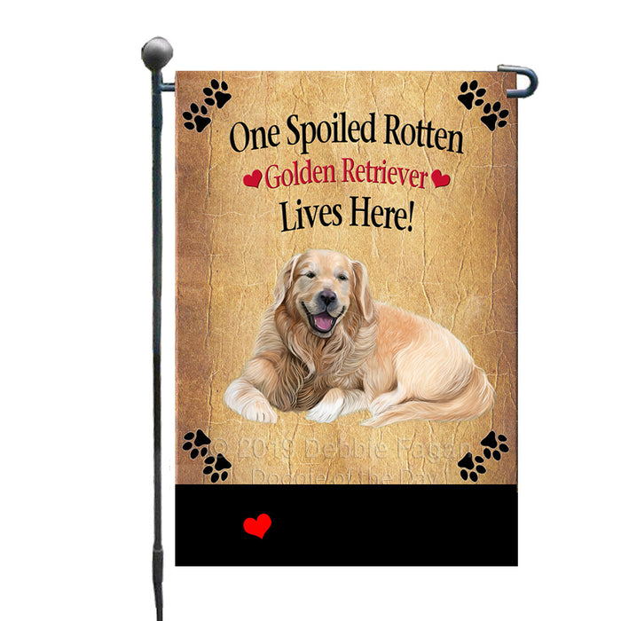 Personalized Spoiled Rotten Golden Retriever Dog GFLG-DOTD-A63194