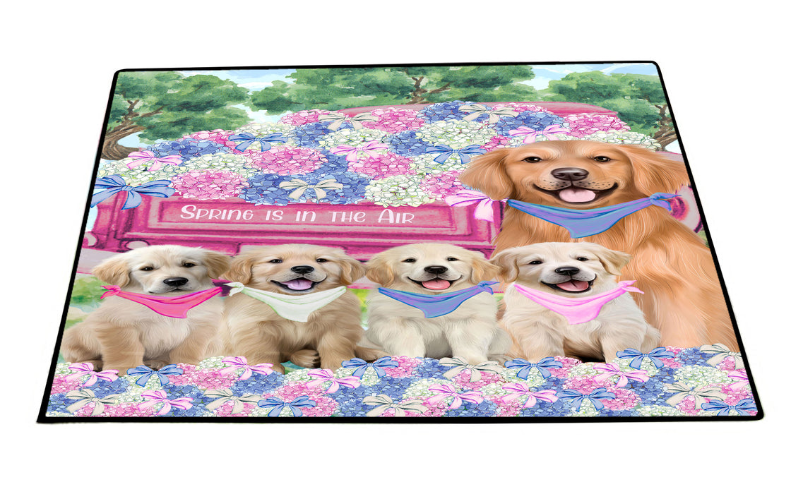 Golden Retriever Floor Mat, Explore a Variety of Custom Designs, Personalized, Non-Slip Door Mats for Indoor and Outdoor Entrance, Pet Gift for Dog Lovers