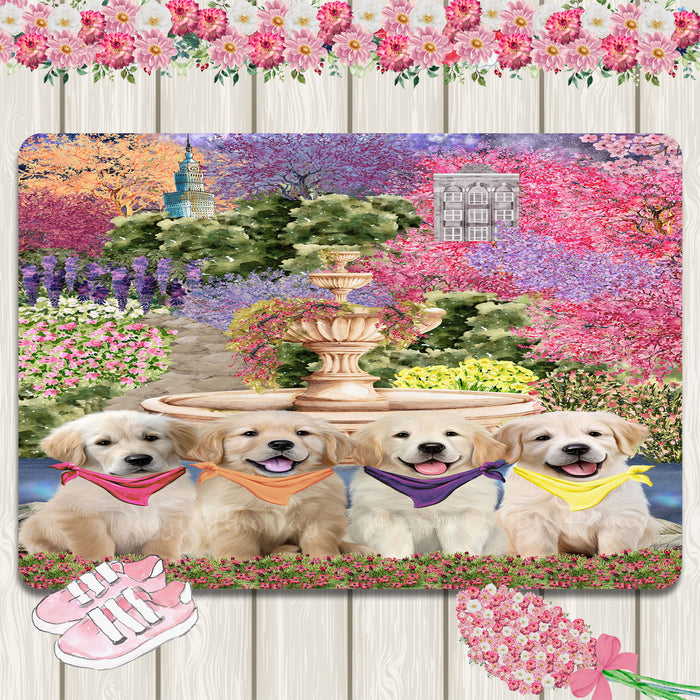 Golden Retriever Area Rug and Runner: Explore a Variety of Designs, Personalized, Custom, Halloween Indoor Floor Carpet Rugs for Home and Living Room, Pet Gift for Dog Lovers