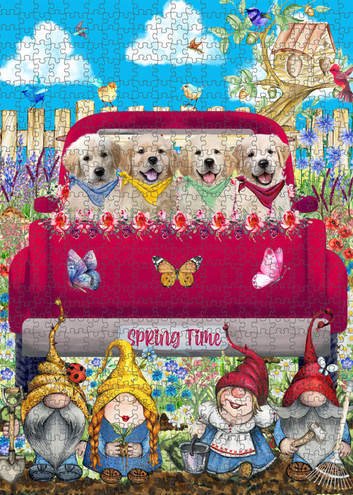 Golden Retriever Jigsaw Puzzle: Explore a Variety of Designs, Interlocking Puzzles Games for Adult, Custom, Personalized, Gift for Dog and Pet Lovers