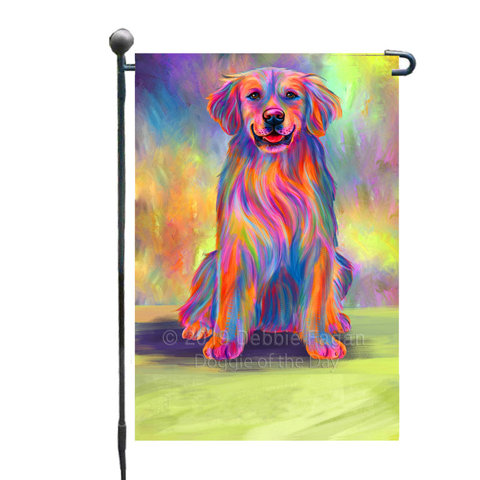 Personalized Paradise Wave Golden Retriever Dog Custom Garden Flags GFLG-DOTD-A60038
