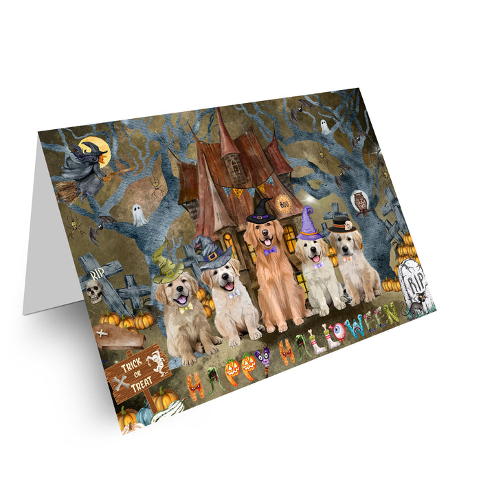 Golden Retriever Greeting Cards & Note Cards: Explore a Variety of Designs, Custom, Personalized, Halloween Invitation Card with Envelopes, Gifts for Dog Lovers